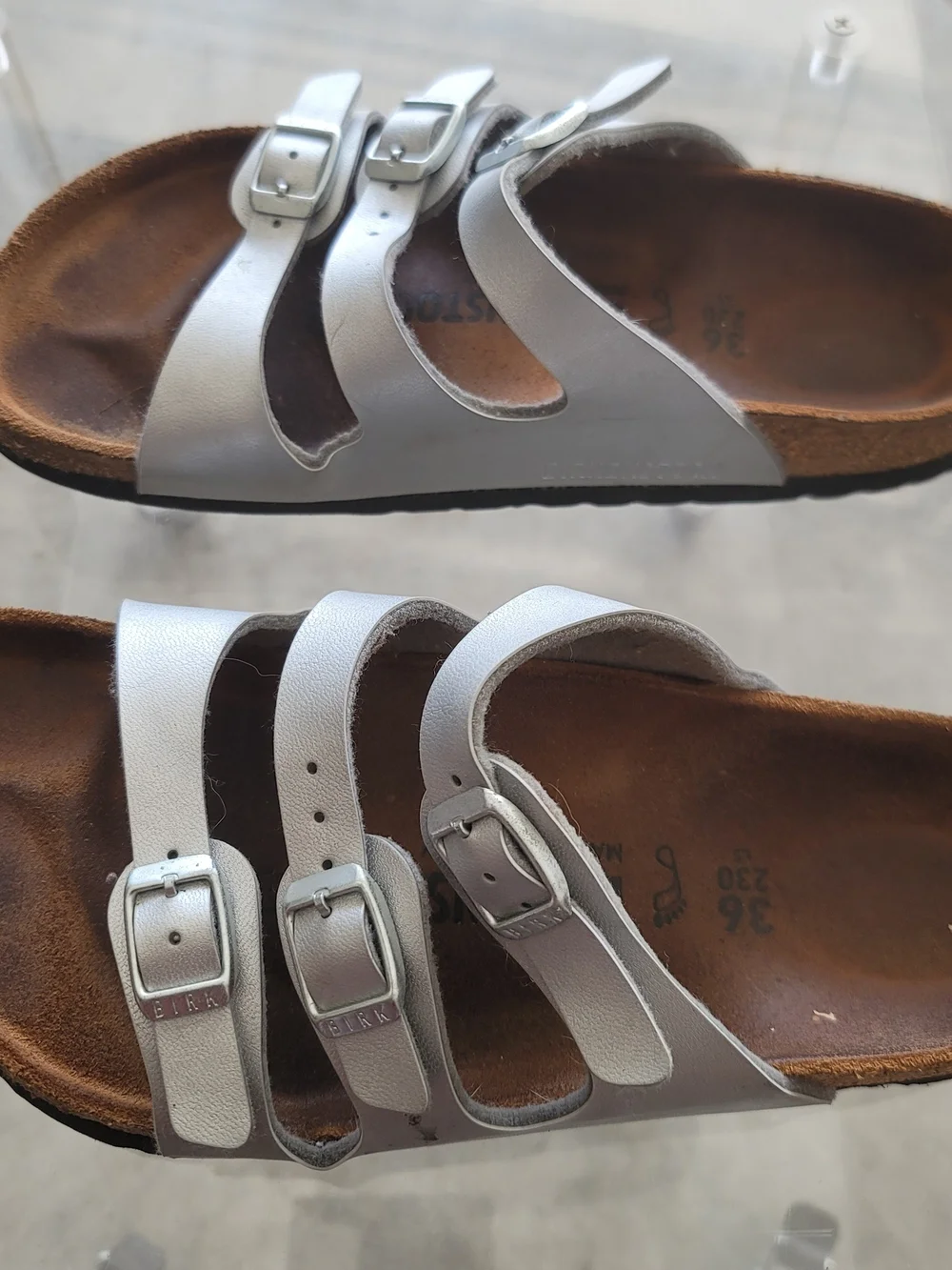 Birkenstock Women's Triple-Strap Sandals - Silver